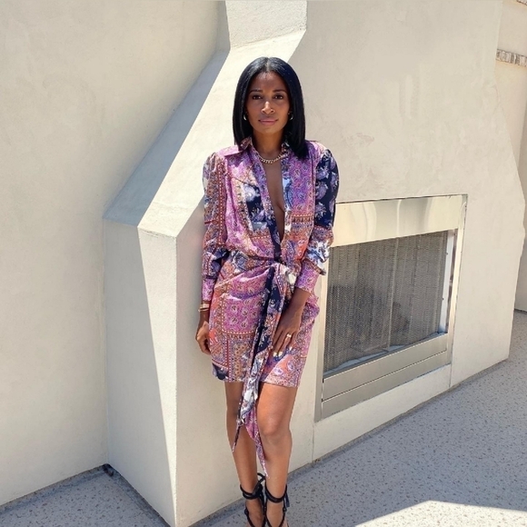 𝅺petersyn Agnes Paisley Print Shirt Dress NWT - Picture 5 of 14